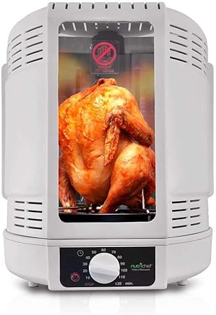 NutriChef Vertical Rotisserie Oven Roaster - Rotating Shawarma/Kebab Machine with