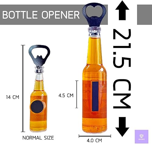 Miniatura 4 de Figura magnética de abrebotellas de cerveza de gran tamaño botella de cerveza bar decoración de refrigerador colección única de regalos de