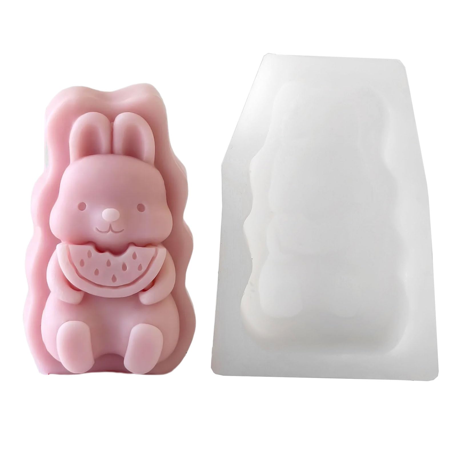 Alksubbm Decorating Castings Epoxy Ornament Making Baking Silicone Rabbits Embossed Handicrafts Silicone Decorating Molds