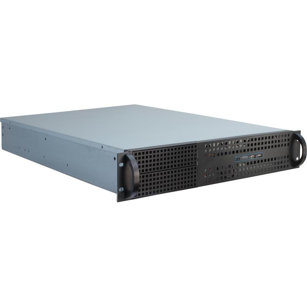 InteR-Tech 2U-2129n Supporto Nero, Argento (inteR-Tech 19 Server Ipc 2129-N 2u)