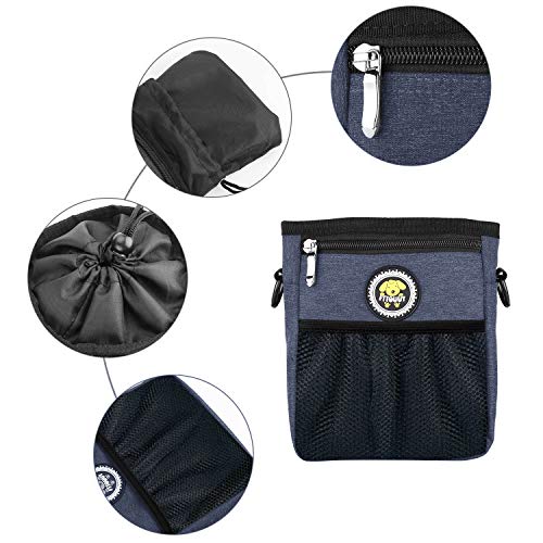 Fttouuy Futterbeutel Hunde wasserdicht Futtertasche für Hundetraining, perfekte Hunde Leckerlie Tasche für Agility-Training (Blau)