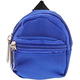 Wakauto Mochila para muñecas,Mini Mochilas con Cremallera,Bolsos con de poliéster Azul Lindas Mochilas, Accesorios para...
