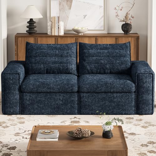 77" Cloud Loveseat Sofa, Deep Seat Couch with Pillows, Modern