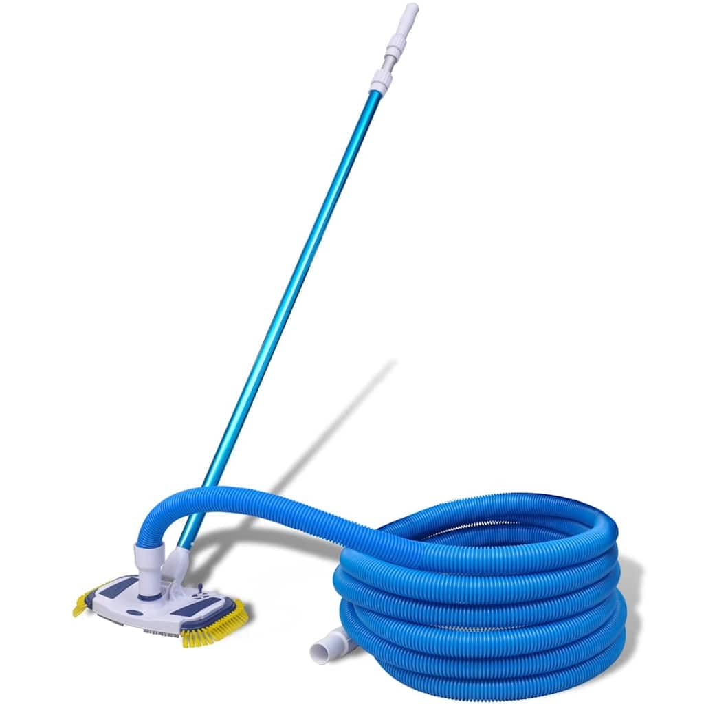 Kit de nettoyage de piscine avec tige télescopique de 1,2 à 3,6 m et tuyau de 10 m, brosse de piscine pour un nettoyage efficace, pour piscines avec raccord de 32/38 mm