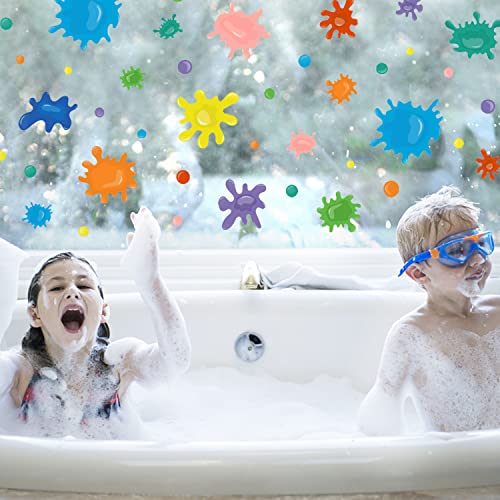 Multicolor Wall Decals Colorful Paint Splatters Kids Wall Stickers Decor For Art Room Playroom Bedroom Classroom Nursery Kids Daycare Wall Decorations #TOP2