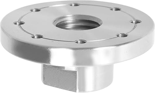 Placa frontal de torno de 3 pulgadas de acero y madera, apta para procesamiento de torno de husillo de 1 pulgada x 8 Tpi (sin tornillo)