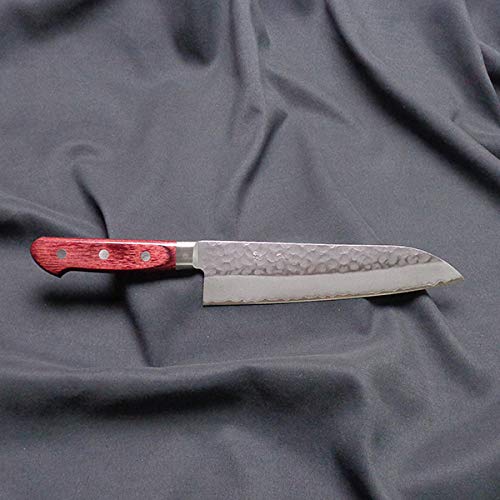 三徳包丁 全長320mm 刃の長さ182mm 赤ハンドル 楽天市場】佐治武士作『SRS13 粉末ハイス鋼 三徳包丁』赤合板