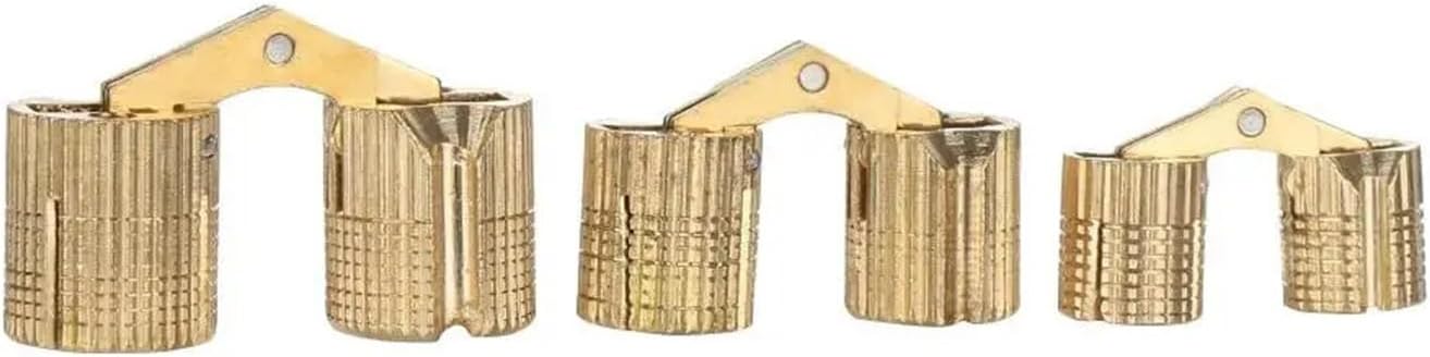 1pc Door Cupboard Furniture Hinges Cylindrical Brass(16mm)