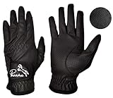 [page_title]-Panama Reitsport Reithandschuhe in Schwarz für Damen und Herren (6-8,5) (7,5)