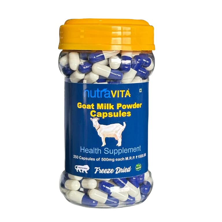 Nutra Vita Freeze Dried Goat Milk Powder Capsule | 250 Capsules | (B0BR7TGFWR) Amazon Price History, Amazon Price Tracker