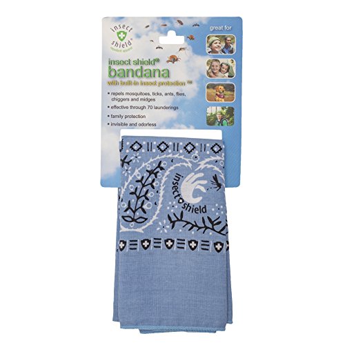 Insect Shield Bandana, Light Blue, One Size