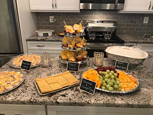 12 Pack Mini Chalkboard Signs With Stand,4 Styles Small Wood Chalkboards Blackboard For Food Signs #TOP4