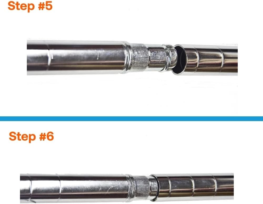 Shelving Inc. Post Extension Kit for (4) Wire Shelving Posts