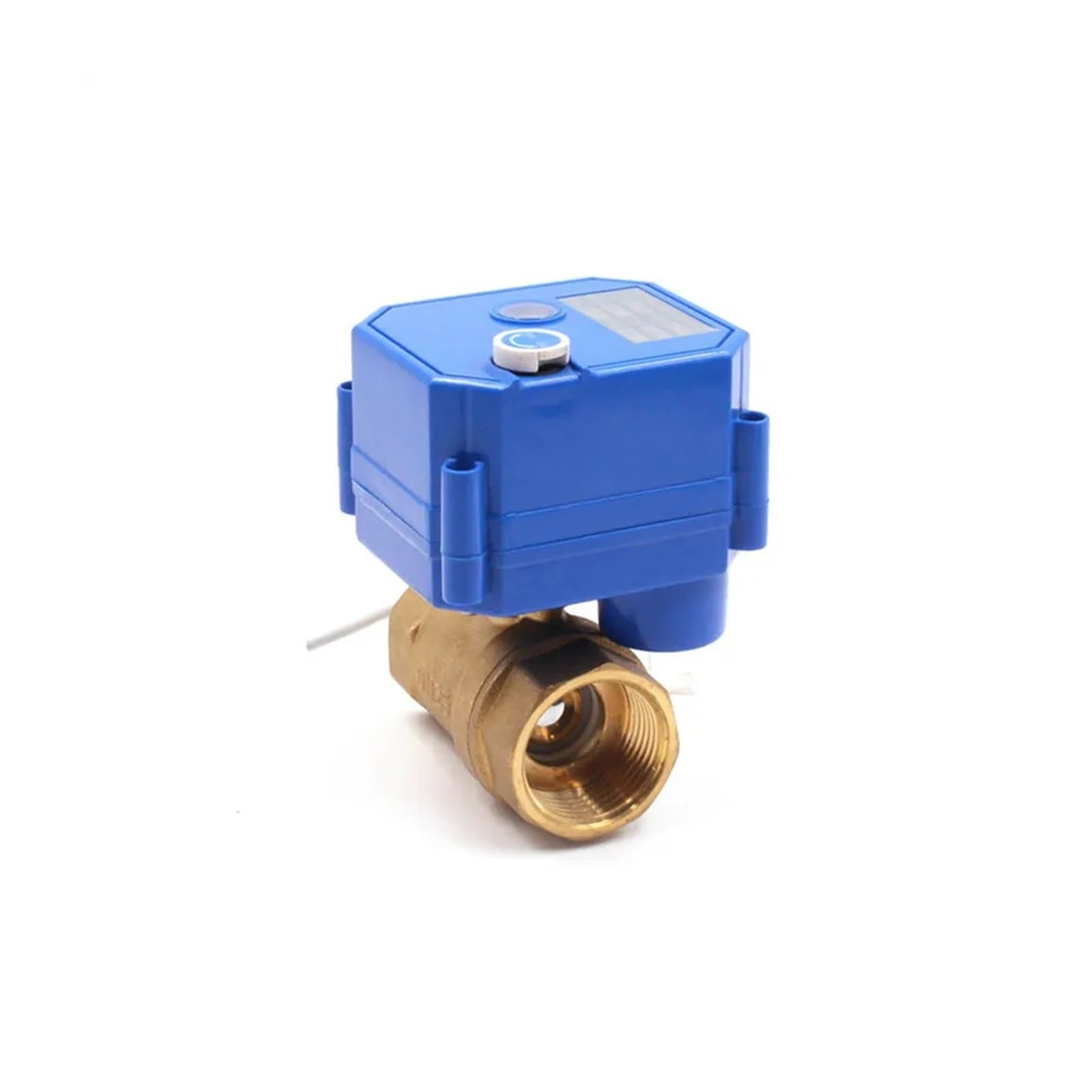 Vanne à bille électrique en laiton 1" DC24V avec interrupteur manuel CR01