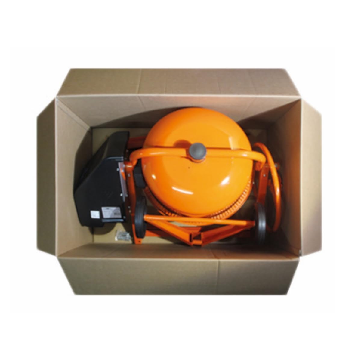 B150 Betonmischer 230V | 145L | 850W | Gusseisen-Zahnkranz | Profi Mischmaschine | Zementmischer Mörtelmischer | Fußbremse | Handrad | klappbar | seit 1988