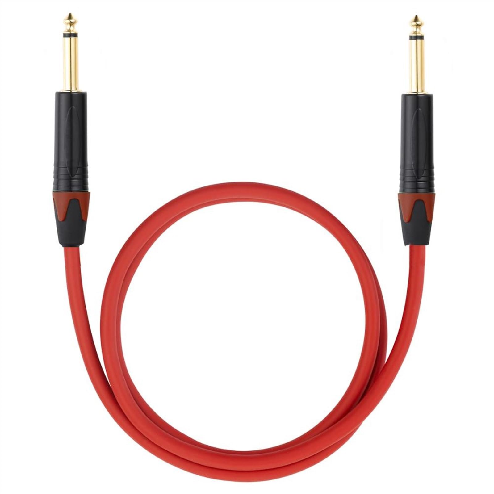 1/4 Pouces 6.5mm Jack Mâle À 6.5mm Jack Mâle Guitare Instrument Câble OFC Câble Audio Feuille + Tressé Blindé Câble Instrument (Color : 3m)