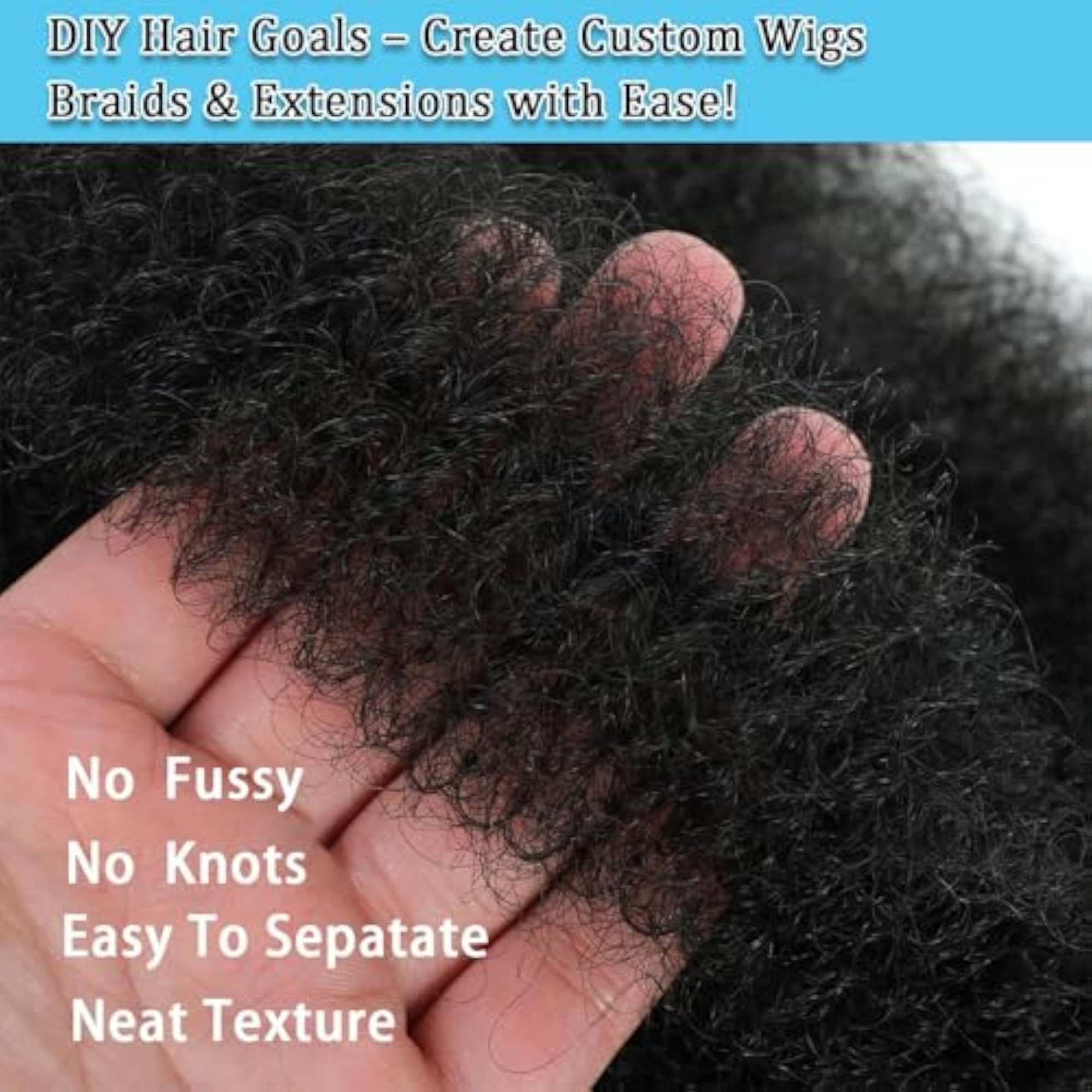 2Pcs Curly Hair Extensions for Women, Fluffy Bun Style