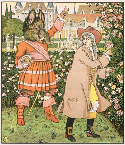 Poster La Belle et la Bête Walter Crane pour habiller un grand mur de chambre vide