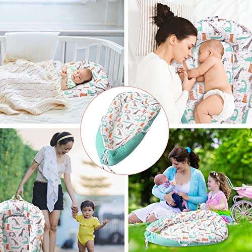 Baby Lounger Cover Baby Nest Cover For Baby Girls Boys Soft Breathable Sleep Bed Cover Fits 0-24 Months Newborn Infant Babies (Dinosaur, One Size) #TOP6
