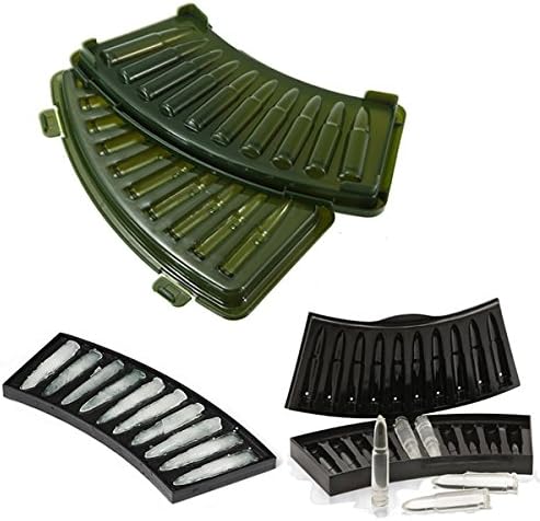 AK-47 New 3D Bullet Shaped Plastic Ice Cube Tray Mould