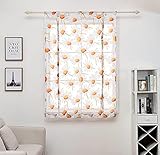 3. Einfach zu installieren: Die Löcher sind ordentlich. Einfach an die Gardinenstange hängen. Sie können diese Vorhänge glatt schieben. Bitte messen Sie die Größe des Fensters vor dem Kauf sorgfältig aus.