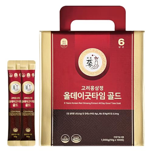 PNBG 6 Year Korean Red Ginseng Shot Gold - 15mg Ginsenosides - HACCP Made in Korea 100 Packets