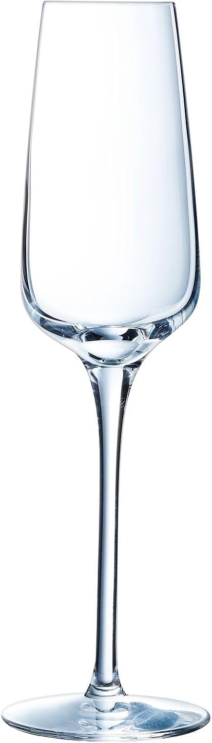 Chef & Sommelier - Sublym Collection - Set of 6 Champagne Flutes 21 cl - Shine, Transparency and High Resistance - Reinforced Packaging