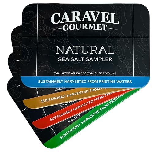 Sea Salt Sampler 4-Pack: 24 Flavors (Natural, Infused, Smoked, Spicy)