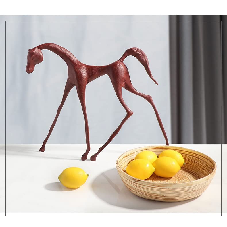 Statues de cheval abstrait chinois rétro, idée cadeau originale pour salon - 2