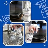 PandaCleaner Środek do czyszczenia stali nierdzewnej i pielęgnacji stali nierdzewnej – 500 ml ekologiczny środek czyszczący do kuchni, gospodarstwa domowego i grilla – do aluminium, chromu, metalu kolorowego i tworzywa sztucznego (spray 500 ml)
