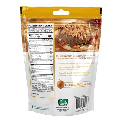 Image of Fresh Gourmet Variety Pack of Crispy Toppings - Beets, Dillies, Jalapenos, Onions, Wonton Strips, and Red Peppers (6 Flavor Variety Pack)