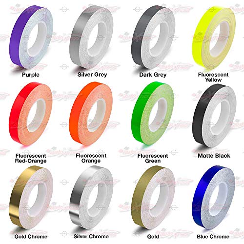 Autoxpress | 1/8" - 3Mm Pinstriping Roll Styling Trim Detailing Pin Stripe Diy Self Adhesive Line Car Motorcycle Truck Bike Model Hobbies Vinyl Tape Decal Stickers (Fluorescent Green) #TOP5