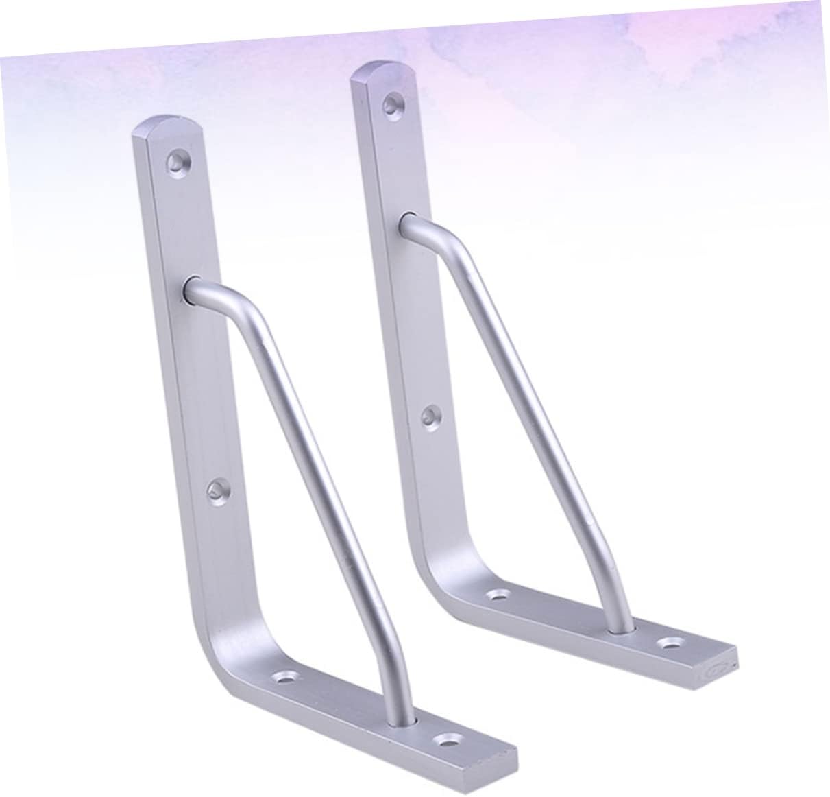 NUOBESTY 2 Pcs Industrial Shelf Brackets Heavy Duty Wall-Mounted Aluminum Alloy Shelf Support Bracket for Home (12inch)