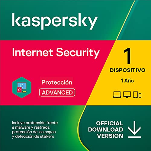Antivirus Kaspersky Kaspersky Internet Security 2022 | 1 Dispositivo | 1 Año | PC / Mac / Android | Código de activación enviado por email