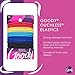 Goody Ouchless Elastic Hair Tie - 17 Count, Assorted Colors - 4MM for Medium Hair - Pain-Free Hair Accessories for Men, Women, Boys, and Girls - Perfect for Long Lasting Braids, Ponytails, and More