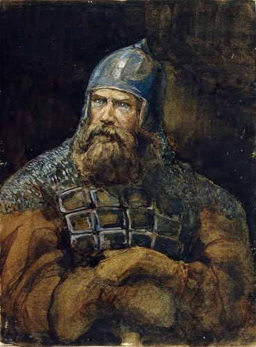 Tableau un chevalier de Vasnetsov - Toile artistique narrative