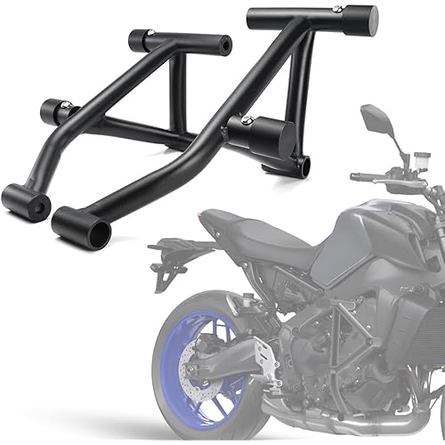 Xitomer Crash Cage Compatible with MT-09 / SP 2021-2025 MT09 MT 09 SP Engine Guard Motorcycle Crash Bar Race Rail Stunt Cage Highway Bar No Modification Required