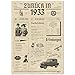 FestySpark Geschenke zum 93 Geburtstag Frau - Schöne Geburtstagskarte 93 Frau und Mann - Geburtstagsgeschenk für Männer 93 - Geburtstagsdekoration 93 Geburtstag Männer und Frauen - Karte 1933
