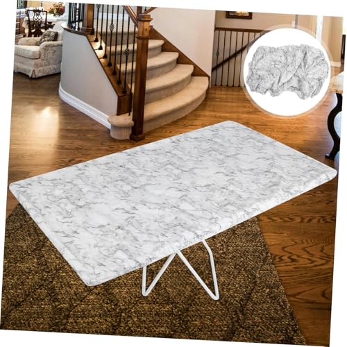 Housse de table élastique PVC 76 x 183 cm Milisten nappe ajustée imperméable - 8