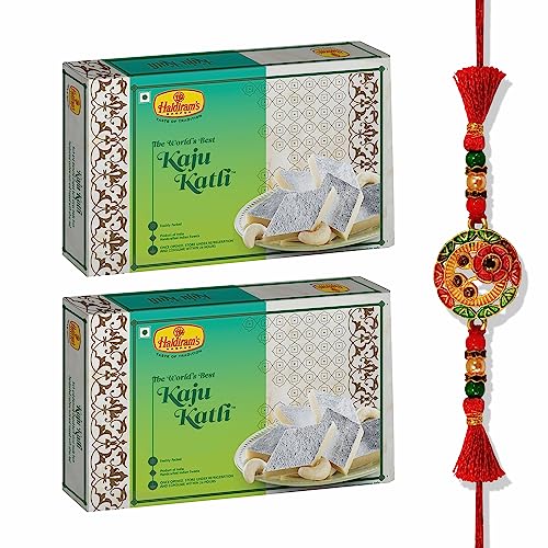 Haldiram’s Nagpur Kaju Katli 500 g (Pack of 2) with Rakhi