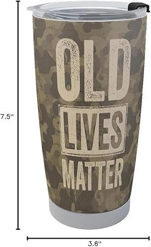 Vista 8 de Macorner Regalos para hombres – Vaso de acero inoxidable de camuflaje de 20 onzas – Regalos de jubilación y cumpleaños 40-70 para hombres, papá