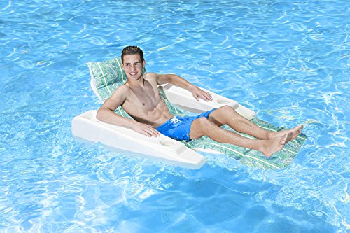 Poolmaster Abstract Retro Adjustable Floating Chaise Pool Lounge