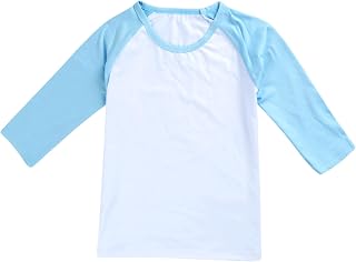 Camisas largas con botones para pijama de niña, camiseta de manga larga para niños, niños y niñas, color bloqueante, camiseta casual de liquidación de suéteres para niñas, talla grande