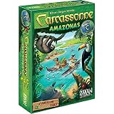 carcassonne que ver cerca En Carcassonn: Amazonas, los jugadores descubren su barco en Amazon abundantemente Wildlife.