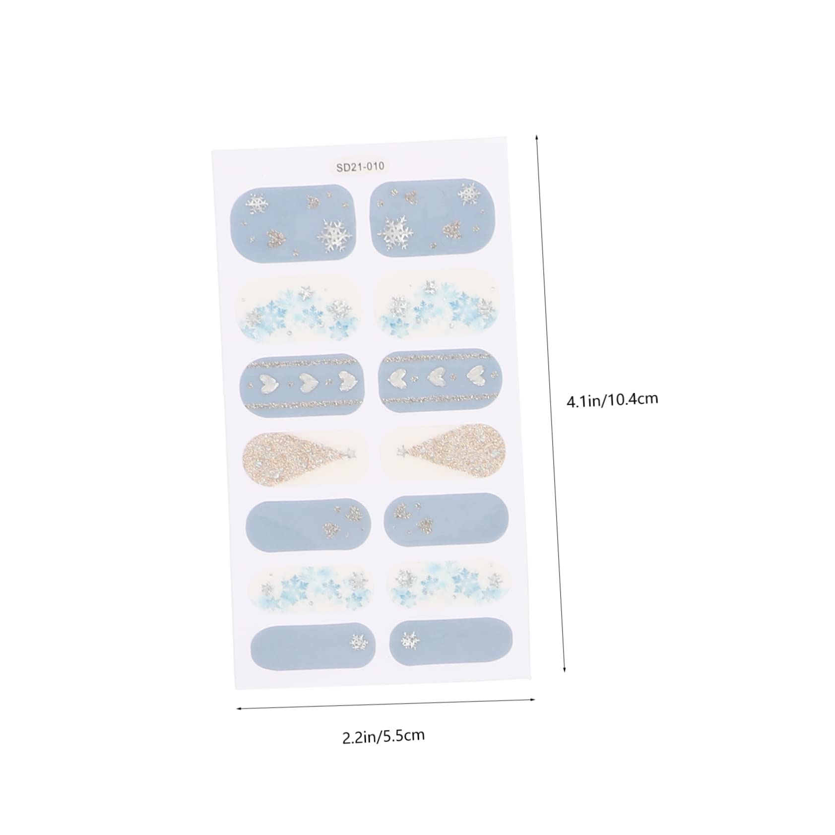 VALICLUD 5 Set Adesivi Per Unghie Decalcomanie Autoadesive Per Nail Art Per Stile Unico 6 Fogli*5