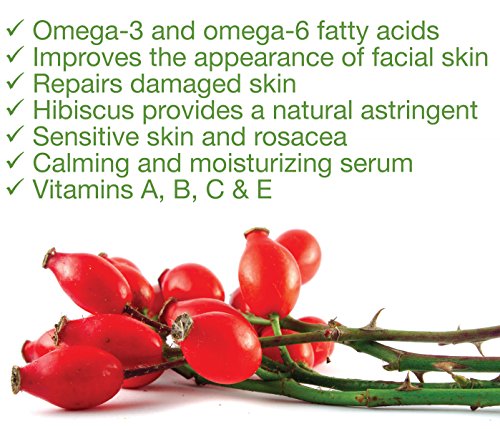Rosehip Facial Serum - Calms Redness, Sensitive And Dry Skin, 2 Oz #TOP3