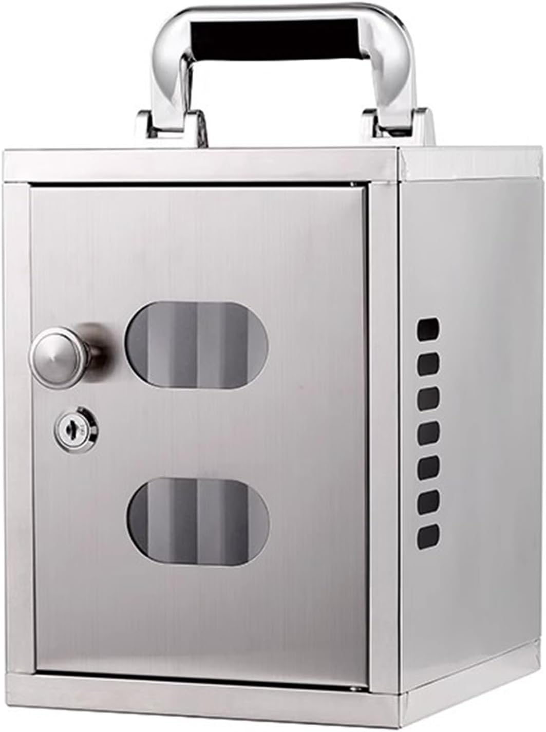 Wall-Mounted Cell Phone Storage Cabinet with Lock, 12 Slot Aluminum Locker, Curved Handle, Easy Installation for Classroom & Factory Use, Secure & Durable Solution