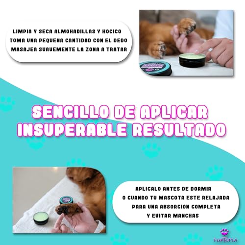 Miniatura 5 de Furtopia Bálsamo Natural Para Perros, Hidratante Y Protector De Pezuñas Y Hocico, Reparador Con Ingredientes 100 Naturales, 60 Ml