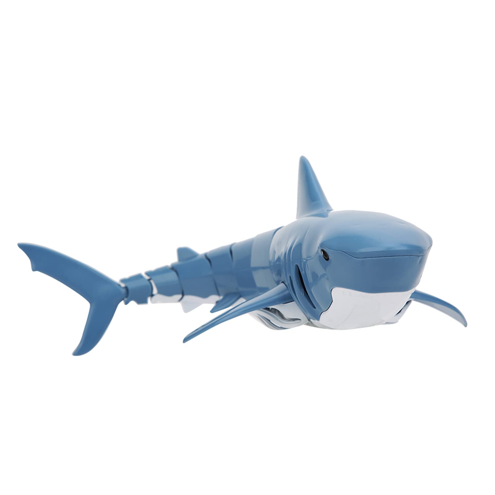 Juguete tiburón teledirigido 2.4G RC Simulación tiburón Juguetes de buceo Juguetes acuáticos teledirigidos recargables por USB Juguete flotante para niños (Azul)