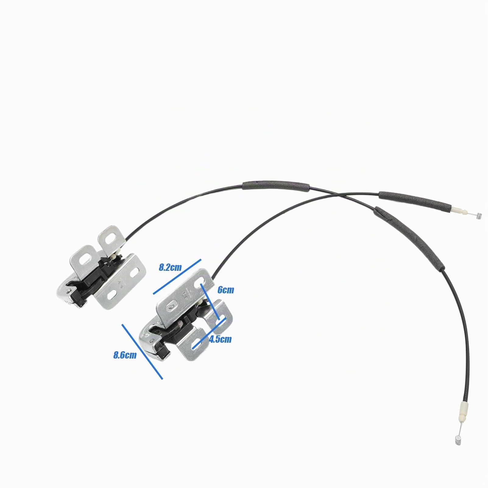 Cerradura de maletero para puerta trasera de coche, lado izquierdo y derecho, lote de puerta trasera para Koleos 905939948R 905932234R, plateado
